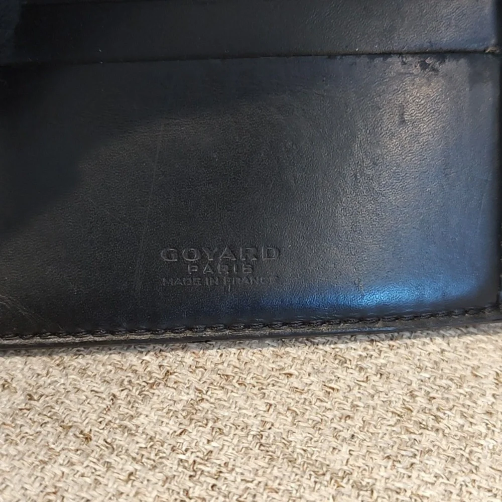 Goyard Black Bifold Wallet•CoA Included •Used•shows Wear